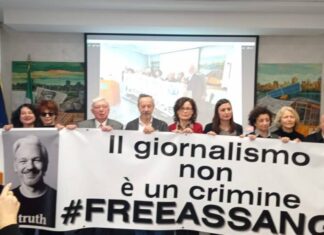 Conferenza stampa all’ODG di Roma per Julian Assange