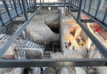 Pompei, scoperto lo scheletro di un equide ai Casti Amanti